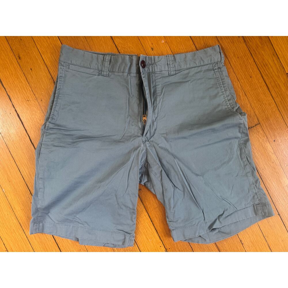 Mens Size 31 J.Crew Stretch Sage Green Shorts 31" x 9"